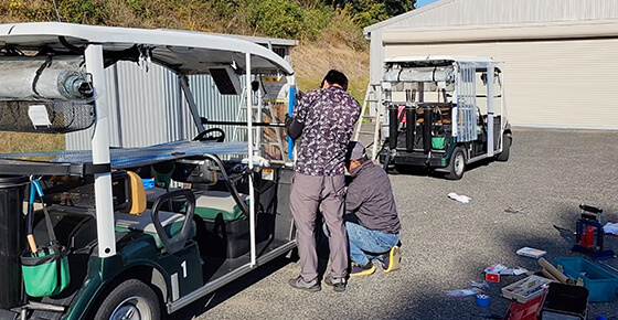 オリジナル製品の施工